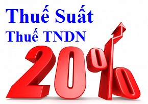 Thuế suất thuế TNDN 20%